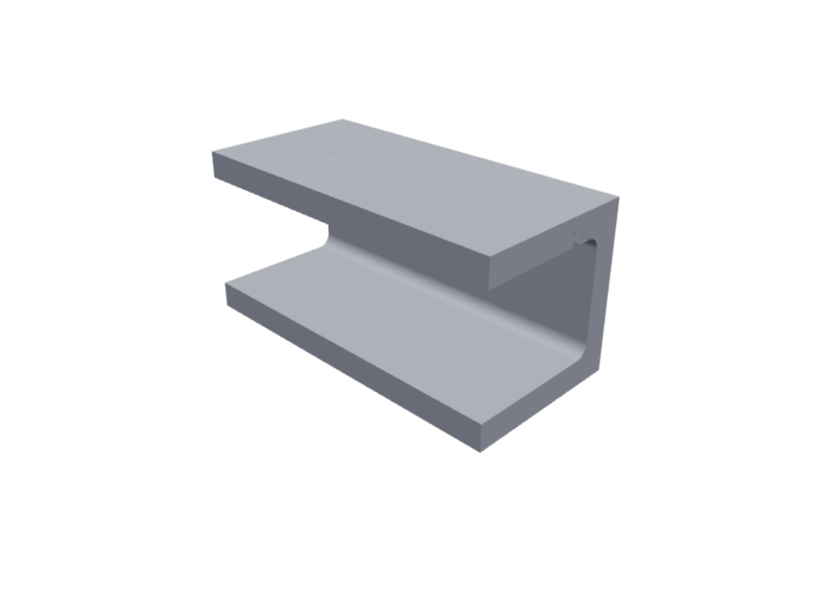 Concrete canal block 19x39x19